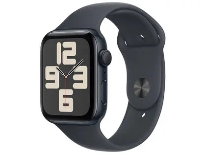 Apple Watch SE GPS Caixa Meia-noite de Alumínio 44mm Pulseira Esportiva Meia-noite