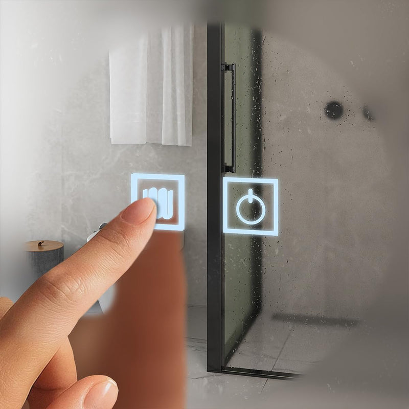 Espelho LED 3 Cores Banheiro Dual Touch c/Desembaçador (80CmX60Cm) 110v