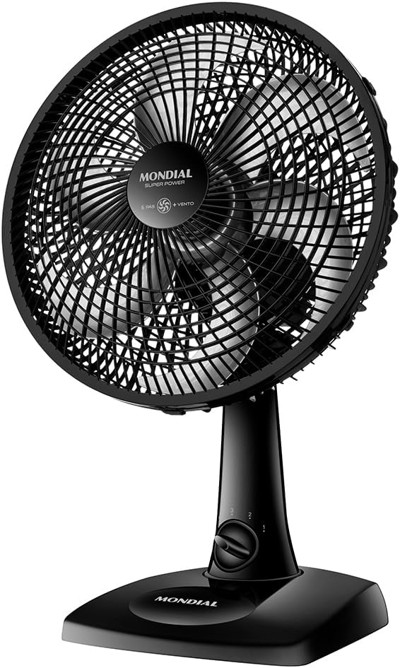 2 unidades - Ventilador de Mesa MONDIAL 110V, 30cm, 6 pás, Super Power