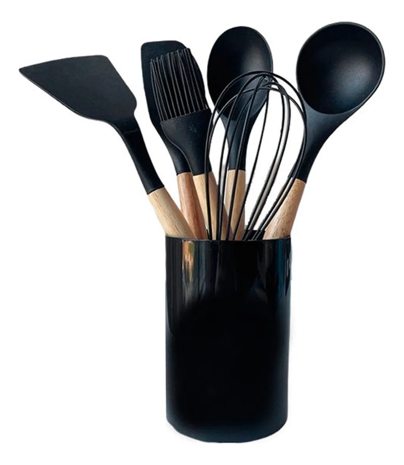 Conjunto De Utensílios Silicone 7 Peças Belakaza