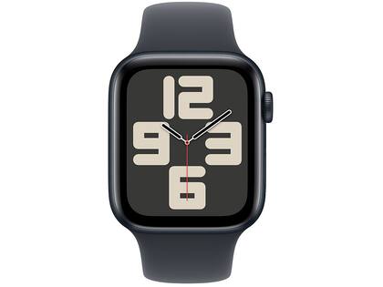 Apple Watch SE GPS Caixa Meia-noite de Alumínio 44mm Pulseira Esportiva Meia-noite